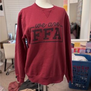 FA Red Crewneck Sweater Classic Style